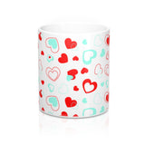 Valentine's Day Hearts Flying Mug 11oz