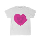 Valentine's Day Bite Me Design Men's Short Sleeve Tee