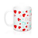 Valentine's Day Hearts Flying Mug 11oz